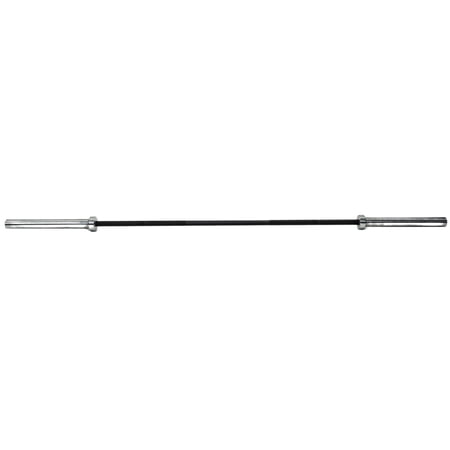 Tru Grit Fitness 45 lb Olympic Weight Bar Barbell For Weightlifting and Power Lifting Black Zinc Finish