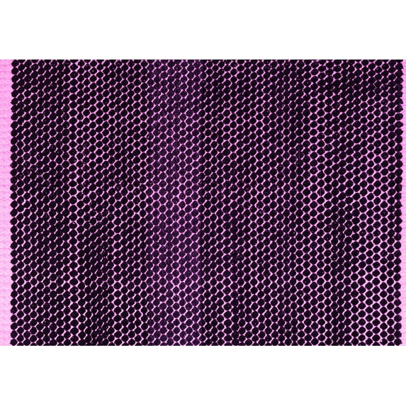 Ahgly Company Indoor Rectangle Abstract Pink Modern Area Rugs, 8' x 12'