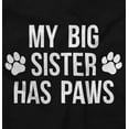 thumbnail image 2 of My Big Sister Has Paws Toddler Boy Girl T Shirt Infant Toddler Brisco Brands 12M, 2 of 6
