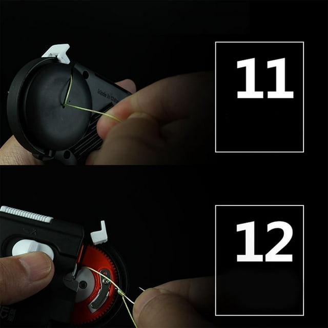 Fishing Hooks with Line and Hook Tie Tool Automatic Multifunctional Needle Knot Tying Device Fishing Gear