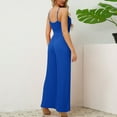 thumbnail image 5 of WREESH Womens Business Casual Jumpsuit Fashion Casual Solid Color Jumpsuit Blue, 5 of 7