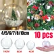 thumbnail image 2 of 10 bolas de Navidad transparentes de plástico rellenables, adornos colgantes para árbol de Navidad, decoración para el hogar, boda, fiesta, caja de regalo, 2 of 5