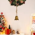 thumbnail image 5 of Suncoda Christmas Bells, Christmas Bell Rope Trumpet Bell Shabby Style Metal Hanging Giant Cow Bell Decoration, Christmas Ornaments 5.7"x4.0", 5 of 6