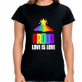 thumbnail image 2 of Proud LGBT T Shirt Love is Love Shirt Equality LGBT Rainbow Womens Shirts, 2 of 8