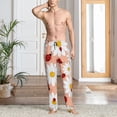 thumbnail image 2 of Fotbe Daisy and Ladybug Pantalones de Pijama para Hombre, Pantalones de Dormir, Pantalones de Casa con Cintura Ajustable y Bolsillos-X-Large, 2 of 6