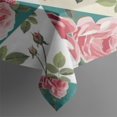 thumbnail image 4 of Pioneer Flower Floral Print Pattern Rectangle Tablecloth 60"x120",Waterproof Polyester Rectangle Table Cloth, Wipeable Spillproof Polyester Tablecloth for Dining, Camping, Indoor and Outdoor, 4 of 6