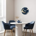 thumbnail image 5 of Glow in the Dark Wall Clock 16-Inch Blue Slient Wall Clocks Battery Operated Moon Clock for Living Room Classroom, 5 of 8