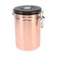 thumbnail image 3 of Food Storage Container,304 Stainless Steel Coffee Airtight Canister Coffee Bean Storage Container Seamless Integration, 3 of 8