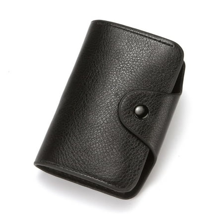 

YESTUNE Men PU Leather Short Organ Wallet Credit Business Portable Wallet Travel ID Card