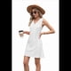 thumbnail image 3 of Vestido Sin Mangas con Cuello en V y Bolsillos para Mujer, Color Liso, Talla L, 3 of 10