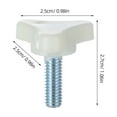 thumbnail image 6 of SOPOTUTU Mannequin Fixing Hardware Stabilizer Screws White Plastic and Iron for Home 5Pcs, 6 of 8