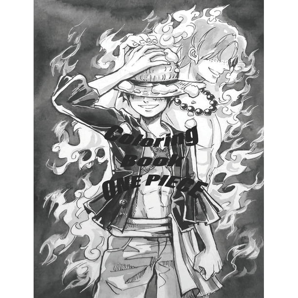 One Piece Anime Coloring Book 32 Pages 8 9 Paperback Walmart Com Walmart Com