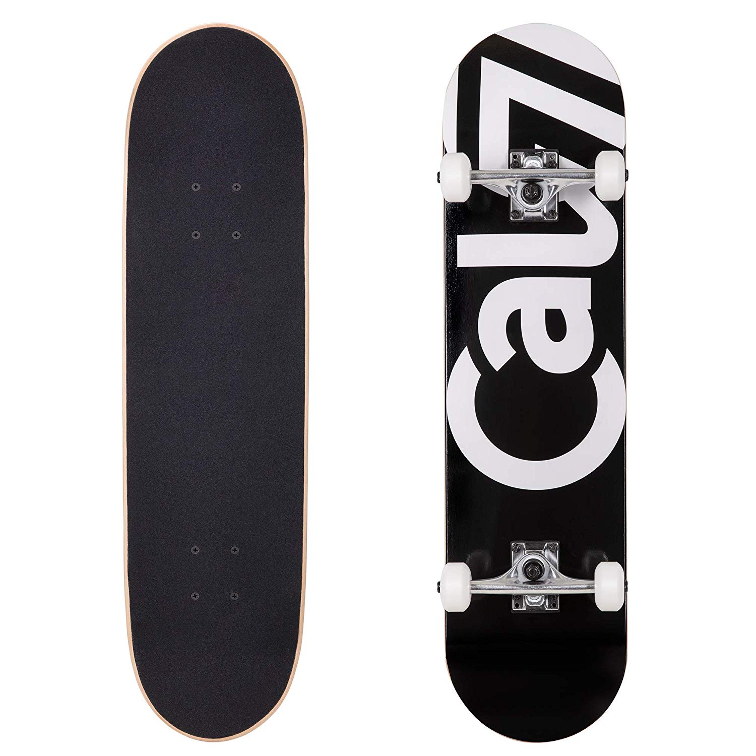Cal 7 8" Complete Popsicle Skateboard (Black Tundra)