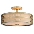 thumbnail image 4 of SAFAVIEH Greta 3 Light 15.75 in. Dia. Veil Semi Flush, Antique Gold, 4 of 8