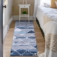 thumbnail image 2 of Modern Area Rug, Geometric Pattern Print Velvet Plush Carpet Distressed Accent Rug, 2 of 6