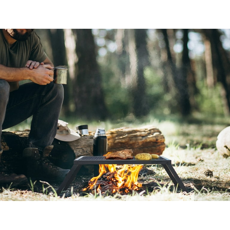 Ozark Trail Heavy Duty Portable Camp Fire Grill with Folding Legs