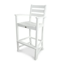 Monterey Bay Bar Arm Chair in Classic White