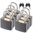 thumbnail image 1 of 7Pcs Suitcase Locks with Keys Small Luggage Padlocks for School Gym Travel Trips, 1 of 6