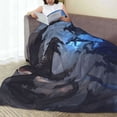 thumbnail image 6 of Vsdgher Black And Blue Lightning Dragon Ultra-Soft Micro flannel Blanket Throw Blankets for Couch Sofa, Bed (4 sizes)-40"x30", 6 of 7