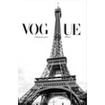 thumbnail image 3 of Vogue Eiffel Tower Paris Fashion Rolled Posters, Black White Wall Art 8x12 UNFRAMED, 3 of 3
