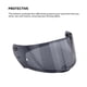 thumbnail image 3 of Lente De Visera De Casco Pc Visera De Casco De Motocicleta Visera De Casco De Motocicleta De Cara Completa Compatible Con Ff-353 320 328 800 Casco De Motocicleta Montar seitruly VI009354-01, 3 of 7