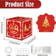 thumbnail image 3 of JeashCHAT Christmas Money Box for Cash Gift Pull, Merry Christmas Red Surprise Gift Box for Money, Money Holder Box with Pull Out Card and Transparent Bags, Surprise Christmas Gifts, 3 of 5