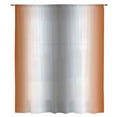 thumbnail image 2 of Orange Grey Sheer Curtains 45 Inches Long, Gray Farmhouse Modern Rustic Light Filering Curtains, Breathable Simi Curtain Privacy Drapes for Kitchen Bathroom Lightweight Small Window Treatment, 2 of 9