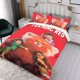 thumbnail image 3 of Turning Red Conjunto de sábanas temático, trío de piezas, cómodo y amigable con la piel, diseño único, regalo de decoración para el hogar para familiares, amigos y fans,135cm *200cm, 3 of 6