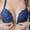 Blue, variant on Womens No Steel Ring French Womens Front Close Bra T Back Plus Size Seamless Unlined Bra For Large Bust Padded Bra No Underwire plus Size Sports Bras for Women 2x Womens Bras Pack Bra for Women Push