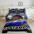 thumbnail image 2 of Erosebridal Teens Racing Car Bedding Twin Comforter Set,Extreme Sports Down Comforter,Fast Car Decor,Reversible,Lightweight,2-Piece, 2 of 8
