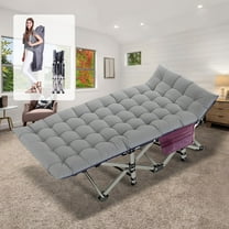 Slsy Folding Camping Cots for Adults 880 lbs, 28" Extra Wide Sturdy Portable Folding Cot Sleeping Cot with Mattress & Carry Bag for Camp Home Office