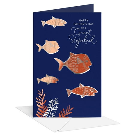 American Greetings Father's Day Card for Stepdad (Marine Life)