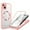 Pink, variant on Fun-Casery Full Body Clear Case for iPhone 13, Compatible with Mag-safe Built-in Screen Protector Shockproof Anti-Scratch Non-Yellowing Phone Case for iPhone 13,Black