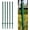Green, variant on 3 Feet Metal Fence Post Green, Pack of 5, for 24 Inch High Garden Welded Wire Fence U-Channel Steel Garden Post