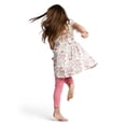 thumbnail image 3 of Monica + Andy Organic Cotton Short Sleeve Let’s Dance Dress + Legging Set, Sizes 12-18M to 5T, 3 of 7