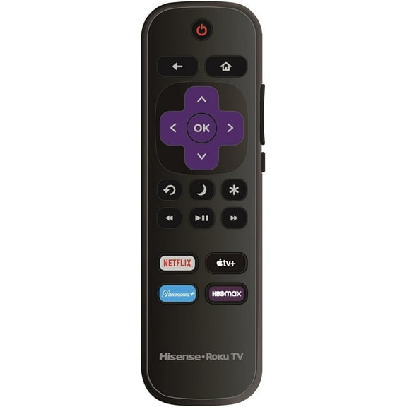 OEM Replacement Remote Control Compatible with All Hisense Roku TV Smart 4K Ultra HDTV 【Only Works with Hisense Roku TV, Not for Roku Stick and Roku Box】 (Netflix/Apple TV  / Paramount / HBO Max)
