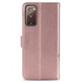 thumbnail image 2 of Galaxy S20 FE 5G Case, S20 FE Case, Allytech Premium PU Leather Floral Embossed Hand Wrist Wireless Charging Magnetic Clasp Book Style Cards Holder Wallet Case for Samsung Galaxy S20 FE, Rosegold, 2 of 12