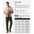 thumbnail image 5 of Pants Willit Linen - Vestido casual para hombre, con cordón, color verde militar, 5 of 5