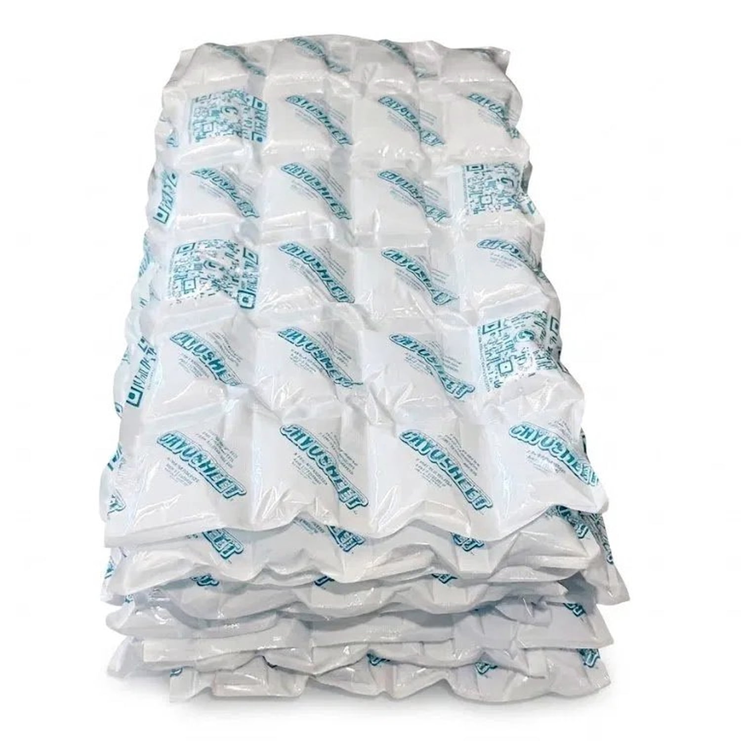 5-Pack Reusable Flat Dry Ice Sheet, Hydratable Cryosheet 9.5"W x 16"L - 24 Cells Per Sheet.