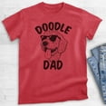 thumbnail image 2 of Doodle Dad T-shirt, Unisex Men's Shirt, Golden Doodle Owner, Best Dog Dad Gift, Heather Red, Large, 2 of 6