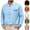 Light Blue, variant on Dovford Men's Oxford Shirt Solid Casual Button Down Collar Shirts Long Sleeve Dress Shirts with Pocket 2025