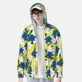thumbnail image 4 of Balery Lilies Flowers Men's Women's UPF 50+ Sun Protection Lightweight Hoodie Performance Long Sleeve Shirt for Fishing Running-3X-Large, 4 of 9