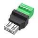 thumbnail image 2 of Adaptador/convertidor de extensión de cable con conector USB 2.0 para transmisión estable Femenino, 2 of 9