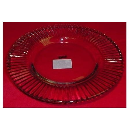 

TAG Ribbed Rim Small Clear Glass Platter