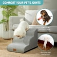 thumbnail image 3 of Escalera curva para mascotas Cozy Kiss para mascotas con funda a prueba de fugas, 3 niveles, 3 of 6