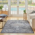 thumbnail image 6 of Nourison Home Machine Washable Series 1 Persian Ivory Navy 4' x 6' Area Rug (4x6), 6 of 10