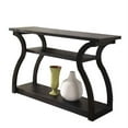 thumbnail image 3 of Bowery Hill Transitional MDF and Wood Veneer Console Table in Black, 3 of 7