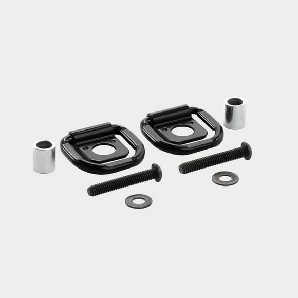 Decked D-Ring A0087-RING-BLK 400 Pound Per D-Ring; Black; Steel; Set Of 2; With Mounting Hardware; Does Not Fit Legacy Drawer System