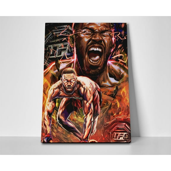 Jon Jones UFC Poster or Wrapped Canvas