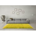 thumbnail image 3 of Ahgly Company Indoor Rectangle Abstract Yellow Modern Area Rugs, 8' x 12', 3 of 4